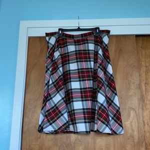 Hell Bunny Vixen Plaid Circle Skirt